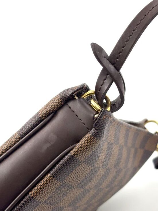 Louis Vuitton Navona Damier Ebene Leather Brown Handbag - Picture 7 of 12